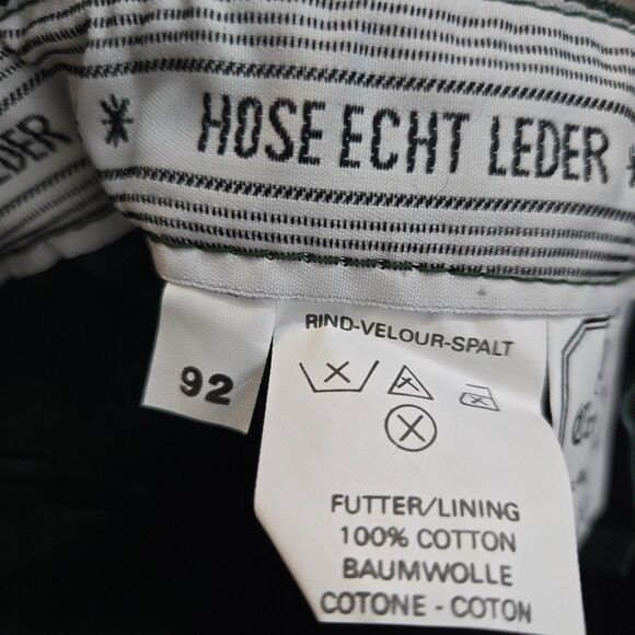 Lederhosen Isar Trachten Childs kids suede Leather Shorts 92 US 2-3T Cow Split - Picture 7 of 9